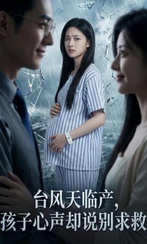 短剧《台风天临产，孩子心声却说别求救》海报