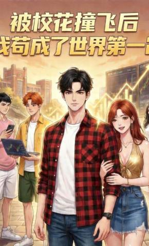 短剧《被校花撞飞后，我苟成了世界第一2》海报