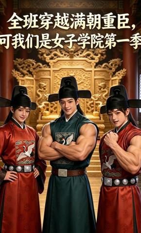短剧《全班穿越满朝重臣，可我们是女子学院第一季》海报