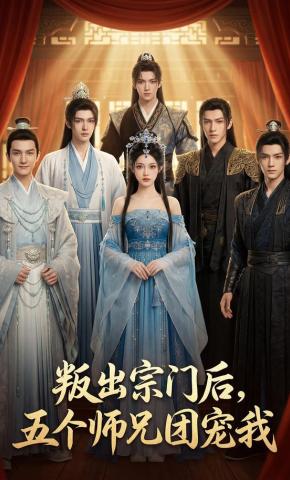 短剧《叛出宗门后，五个师兄团宠我》海报