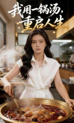 短剧《我用一锅汤，重启人生》海报