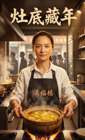 短剧《灶底藏年》海报