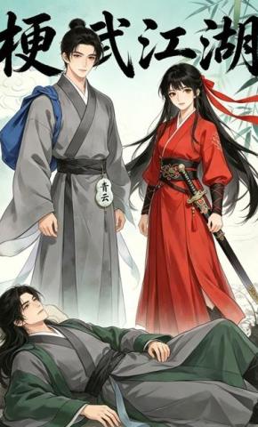 短剧《梗武江湖》海报