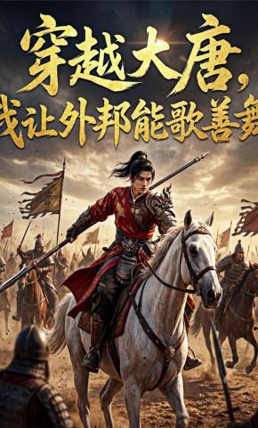 短剧《穿越大唐，我让外邦能歌善舞》海报