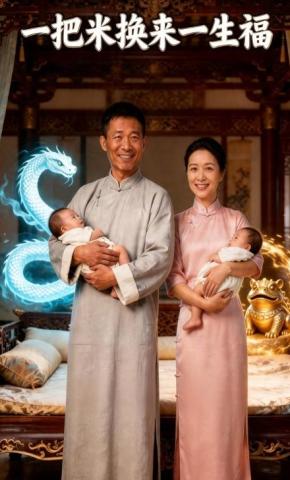 短剧《一把米换来一生福》海报