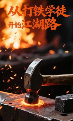 短剧《从打铁学徒开始的江湖路》海报