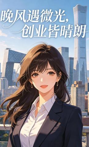 短剧《晚风遇微光，创业皆晴朗》海报