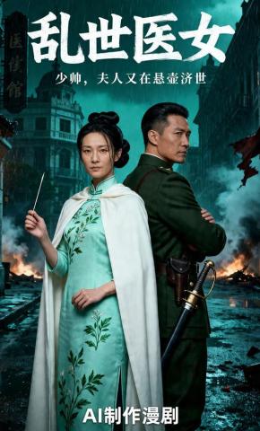 短剧《乱世医女：少帅，夫人又在悬壶济世矣》海报