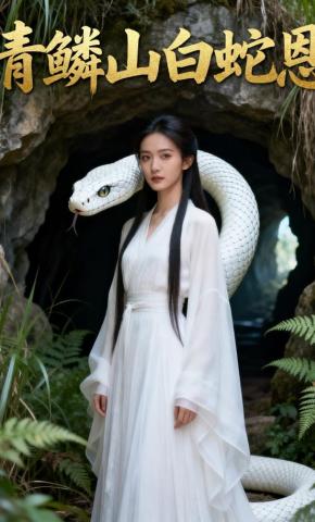 短剧《青鳞山白蛇恩》海报