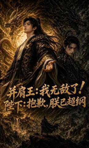 短剧《并肩王：我无敌了！陛下：抱歉，朕已超纲》海报