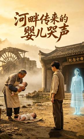 短剧《河畔传来的婴儿哭声》海报