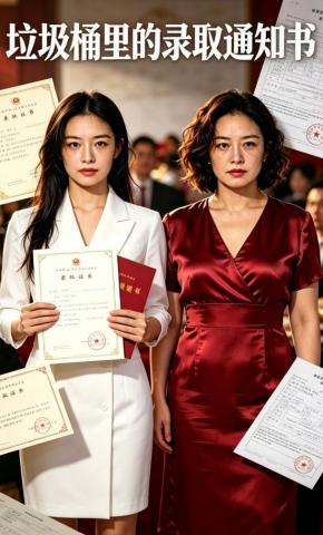 短剧《垃圾桶里的录取通知书》海报