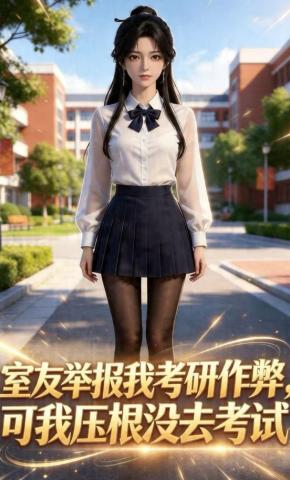 短剧《室友举报我考研作弊，可我压根没去考试》海报