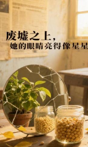 短剧《废墟之上，她的眼睛亮得像星星》海报