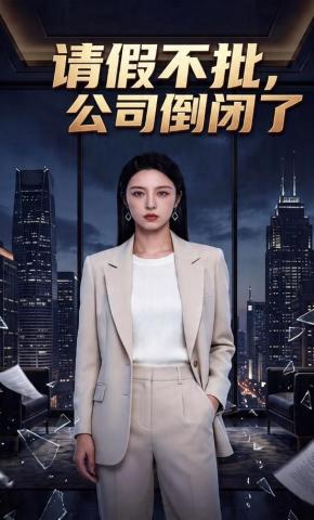 短剧《请假不批，公司倒闭了》海报