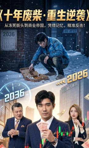短剧《十年废柴重生逆袭》海报