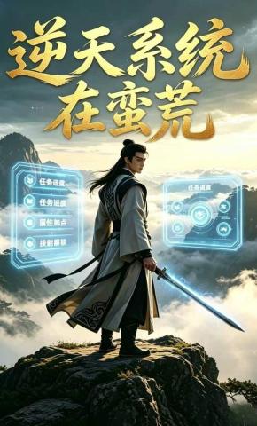 短剧《逆天系统在蛮荒》海报