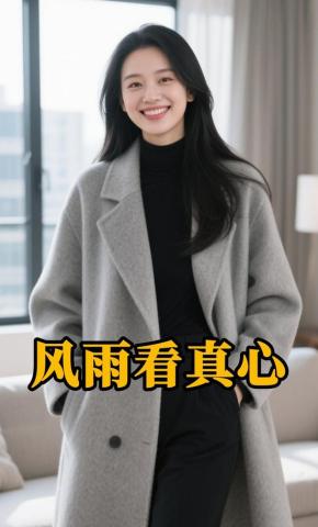 短剧《风雨看真心》海报