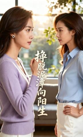 短剧《挣脱泥潭向阳生》海报