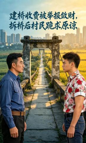 短剧《建桥收费被举报敛财，拆桥后村民跪求原谅》海报