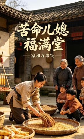 短剧《苦命儿媳福满堂》海报