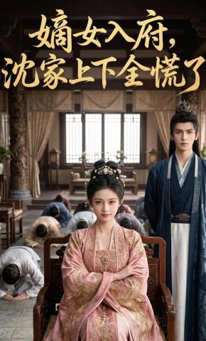 短剧《嫡女入府，沈家上下全慌了》海报