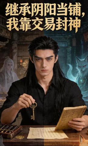 短剧《继承阴阳当铺，我靠交易封神》海报