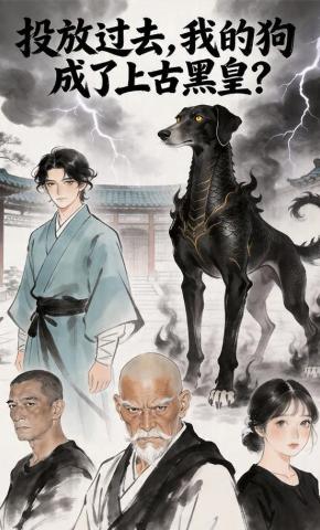 短剧《投放过去，我的狗成了上古黑皇？》海报