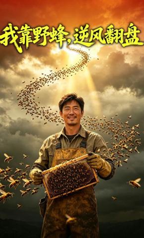 短剧《我靠野蜂，逆风翻盘》海报