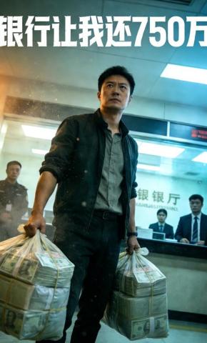 短剧《银行让我还750万》海报