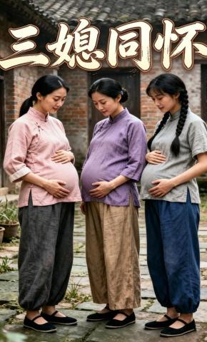 短剧《三媳同怀》海报