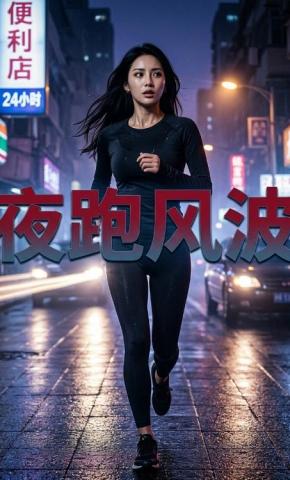 短剧《夜跑风波》海报