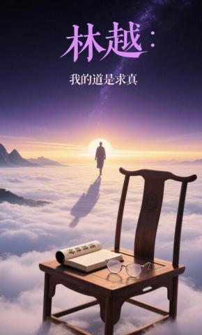 短剧《林越我的道是求真》海报