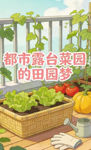 短剧《都市露台菜园的田园梦》海报