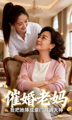 短剧《催婚老妈：我把她捧成豪门背调大神》海报