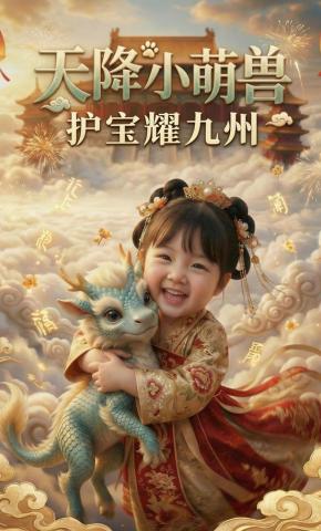 短剧《天降小萌兽护宝耀九州》海报