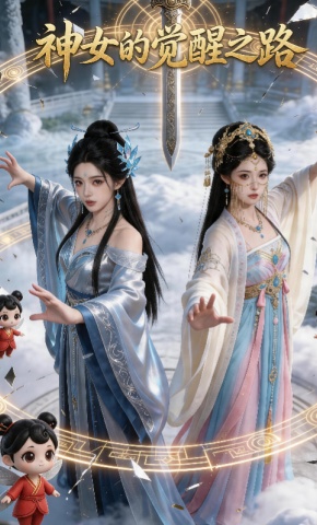 短剧《神女的觉醒之路》海报