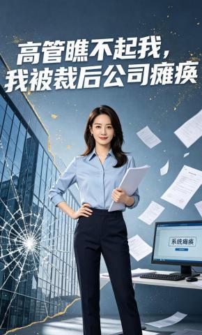 短剧《高管瞧不起我，我被裁后公司瘫痪》海报