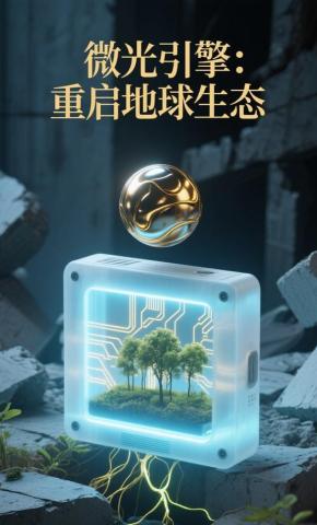 短剧《微光引擎：重启地球生态》海报