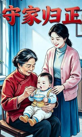 短剧《守家归正》海报