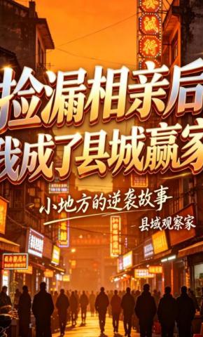 短剧《捡漏相亲后，我成了县城赢家》海报