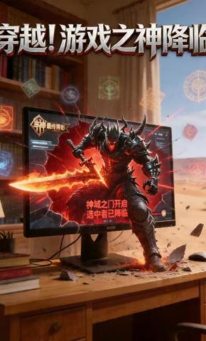 短剧《穿越游戏之神降临》海报