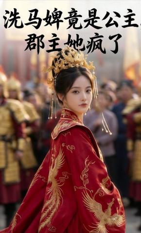 短剧《洗马婢竟是公主，郡主她疯了》海报