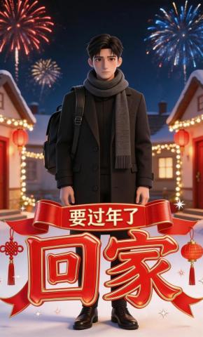 短剧《要过年了，回家》海报