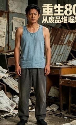 短剧《重生80从废品堆崛起》海报