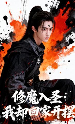 短剧《修魔入圣，我却回家开摆》海报