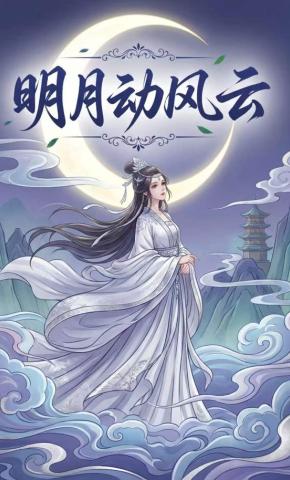 短剧《明月动风云》海报