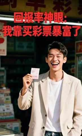 短剧《回报率神眼：我靠买彩票暴富了》海报