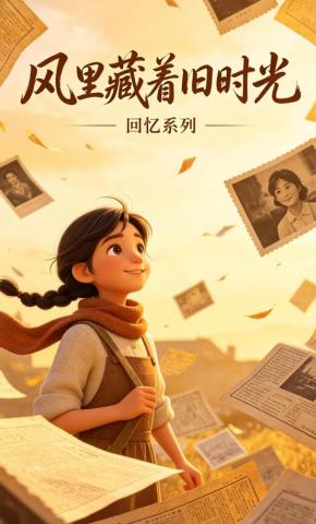短剧《风里藏着旧时光》海报