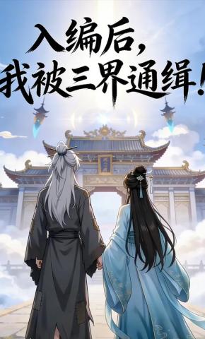 短剧《入编后，我被三界通缉》海报